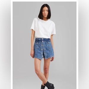 The Frankie Shop Blades Denim Skort
